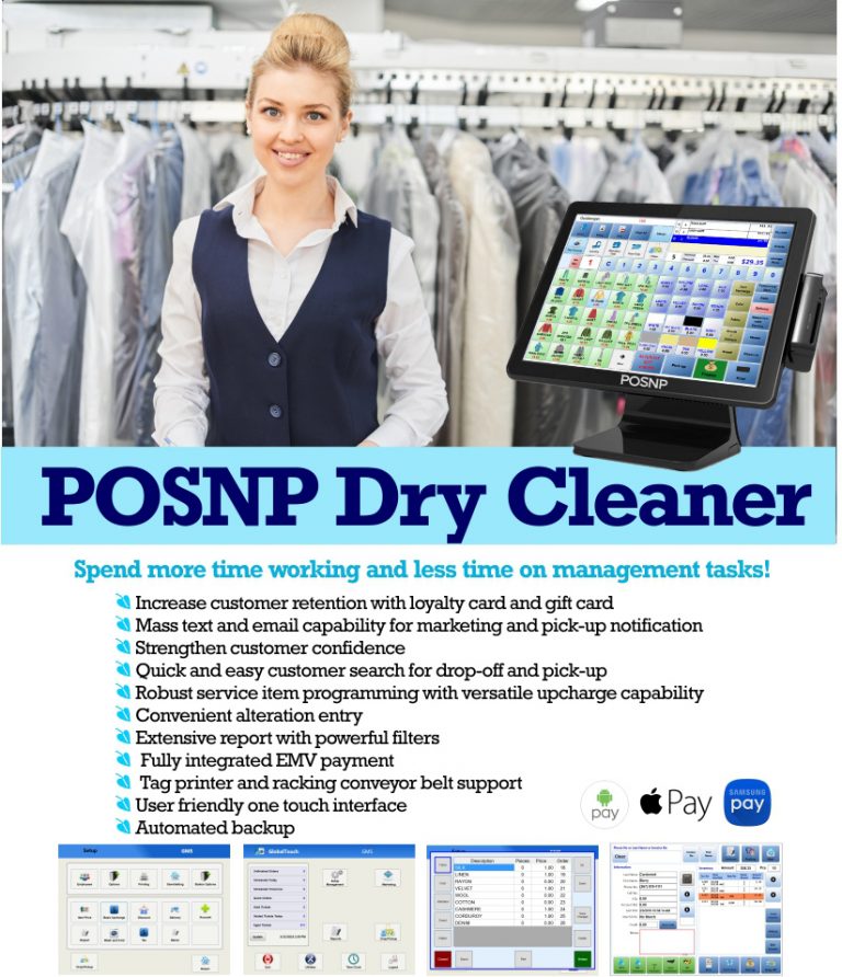 Dry Cleaners POS NETWORK PLUS